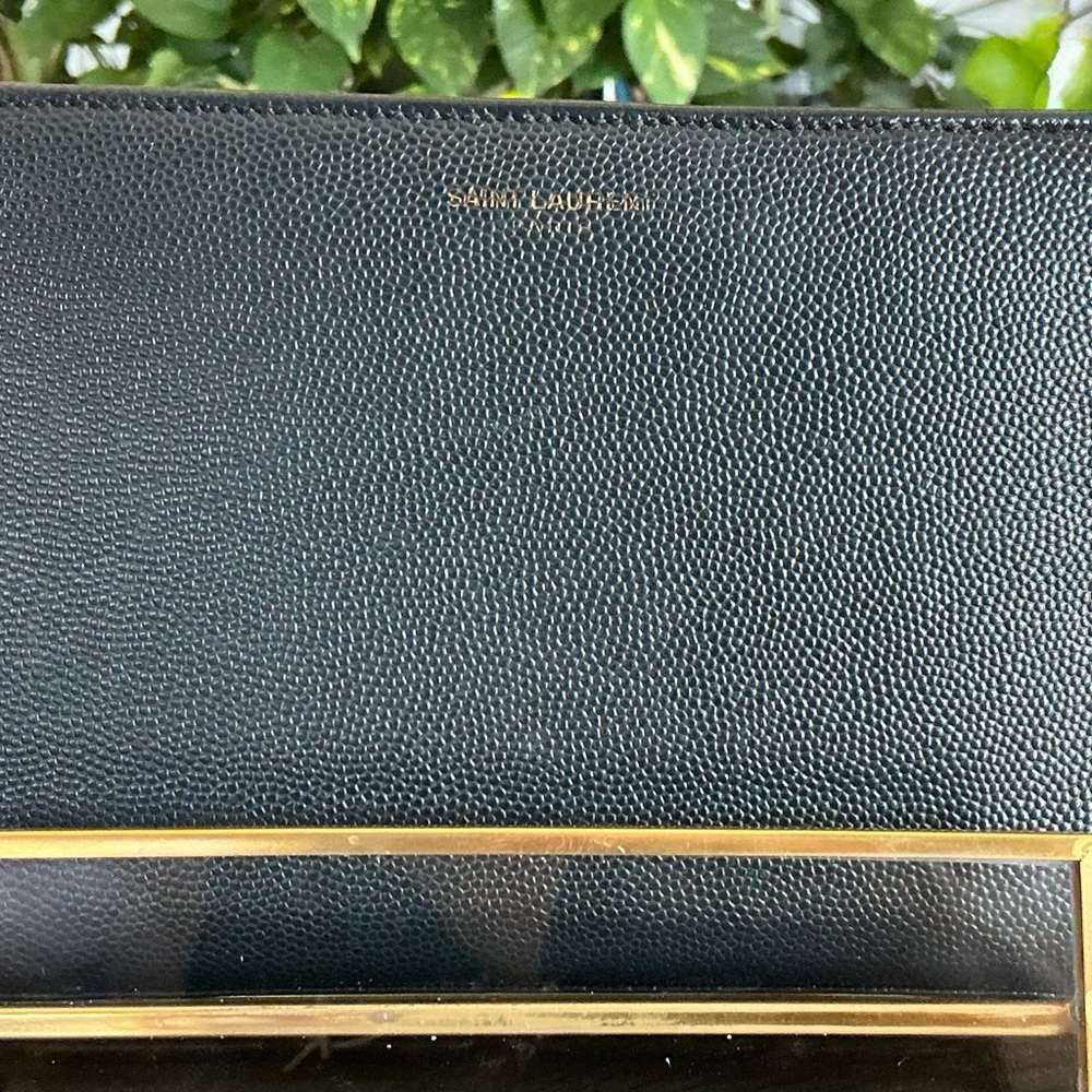 Saint Laurent Blue Continental Wallet - Picture 8 of 8